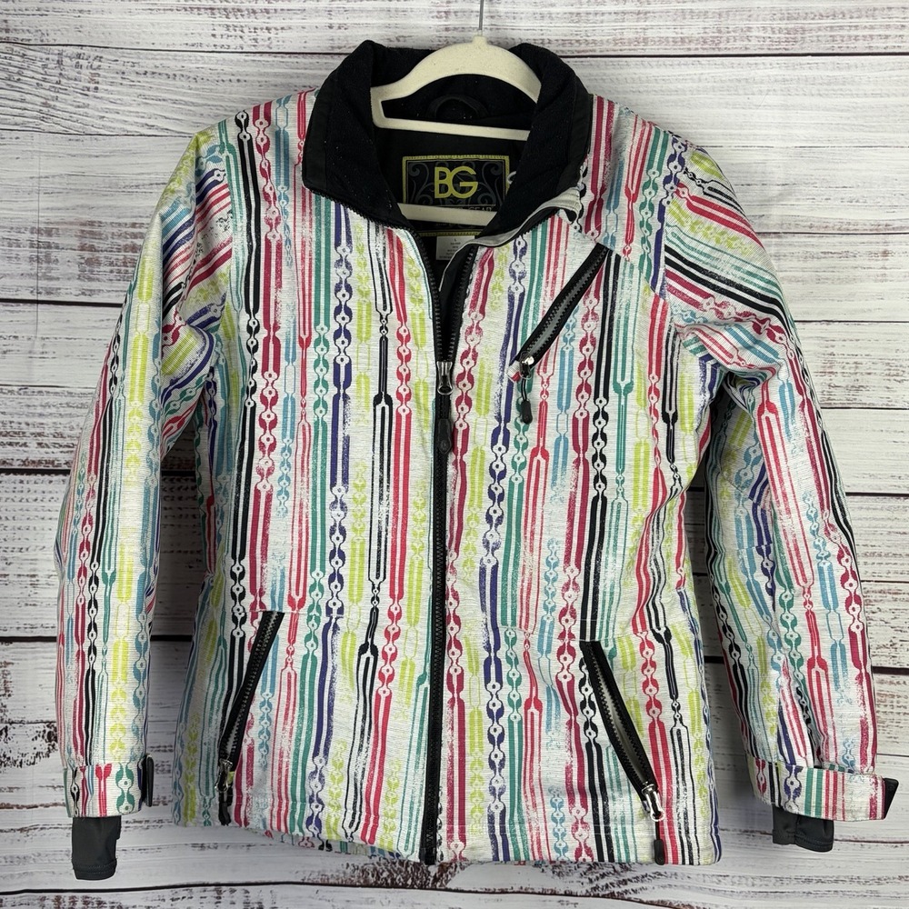 Boulder Gear Kids Colorful Ski Winter Snow Jacket Coat Girls Size L (no Hood)